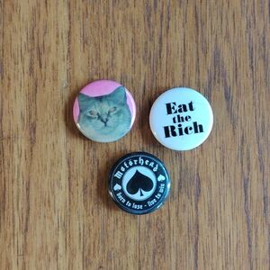 Pink Cat Pin Button - Unbranded Cute Cat Accessory